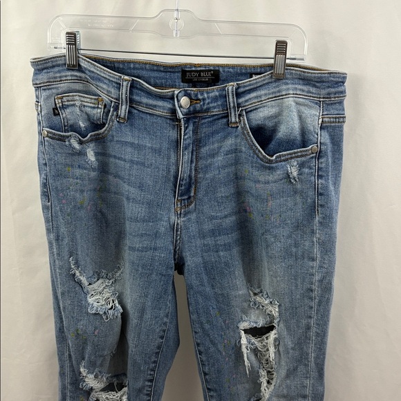 Lot Of 2 Judy Blue Jeans 15/32 Boyfriend Fit Skinny Fit Womens Denim - Picture 2 of 15